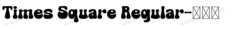 Times Square Regular字体转换